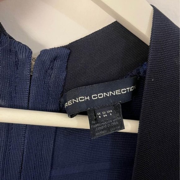 French Connection Blue Bandage Bodycon Dress - Picture 4 of 4